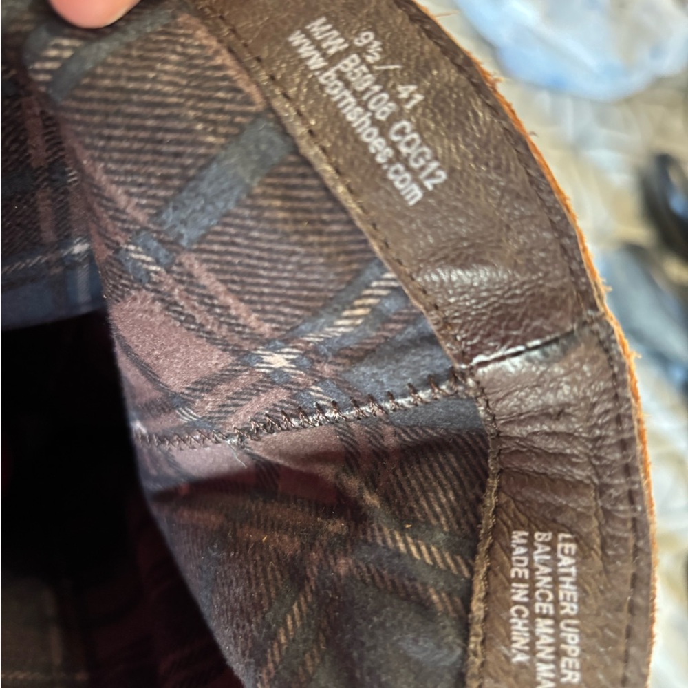 Born Plaid Lined Leather Boots - Picture 6 of 8